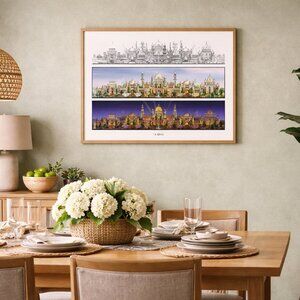 Dreams of the Golden Kingdom – Ltd Edition Signed Art Print by Kurt Xu 12 x 16